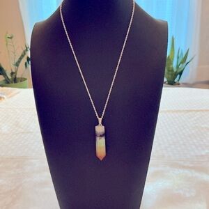 Genuine Chakra Stone Sterling Silver Pendant Necklace